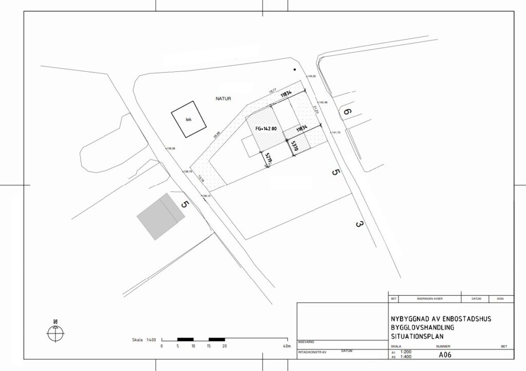 Tvaplansvilla-situationsplan